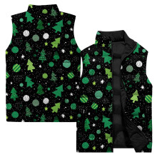 Seaicéad Vest Cadáis Nollag Gan Muinchille do Mhná, Dubh XXXXL