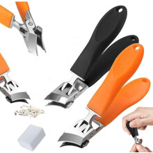 Kleštičky na nehty na nohou pro silné nehty, široké čelisti, ergonomické