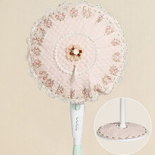 Rosa stående fläktöverdrag set 48cm + 40cm