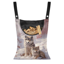 Sac de rangement pour pinces Ă linge Wolf Snow, lavable et suspendu