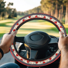 Aztec Tribal Golf Cart Steering Wheel Cover Universal13-14