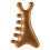 Ξύλινη χτένα μασάζ τριχωτού της κεφαλής, φαρδιά δόντια από πράσινο σανταλόξυλο, 4 1