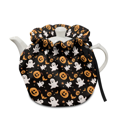 Τσαγιέρα Ghost Tea Cozy με λάστιχο και κορδόνι περίσφιξης