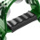 Half Moon Musical Tambourine Green Double Row Jingles 2