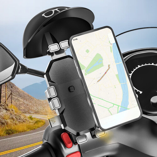 Motorsykkeltelefonholder med regnbeskyttelse 2