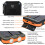 Solcellepanel 8000mAh for iOS og Android Svart 4