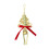 Rustic Woven Linen Christmas Ornaments Yellow 6-Pack 2