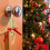 Rustic Woven Linen Christmas Ornaments Yellow 6-Pack 4