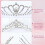 Tiara de Princesa com Cristais e Strass Prateado - Pacote com 12 Unidades 7