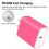 USB-C Veggladerblokk 20W PD 3-pakning Rosa 2