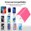 USB-C Veggladerblokk 20W PD 3-pakning Rosa 5