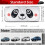 Parasolar auto pliabil, tip panda, cu desene animate 2