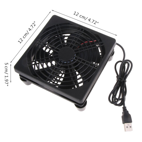 120 mm USB-koelventilator, 5V geluidsarme pc-koelventilator 2