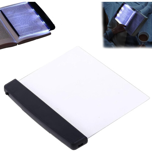 Lampe de lecture de nuit à panneau plat LED noire