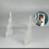 Sport Cards Display Shelf Acrylic 3-Tier White 7