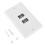 EBTOOLS USB Wall Socket Plate ABS 2.0 4