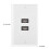 EBTOOLS USB Wall Socket Plate ABS 2.0 8