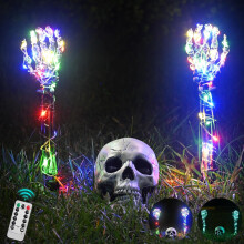 Leuchtendes Skelett Halloween-Deko Gartendekoration Grün Lichter LED — halloween skelett, gartendekoration