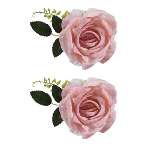 Attaches de rideaux avec boucles décoratives en forme de rose