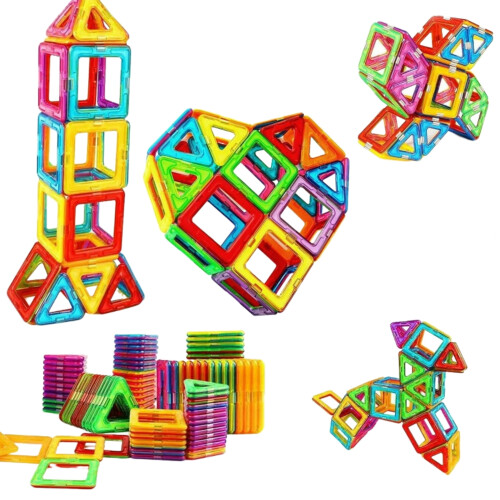 Magnetic Building Blocks STEM Toy 100 Pieces