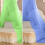 Lace Bed Canopy Dome Blue Mosquito Net 1 Piece 2