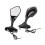 Motorbike Rear View Side Mirrors with LED Light Universal 3