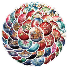 Nordic Christmas Doodle Stickers 50-Pack