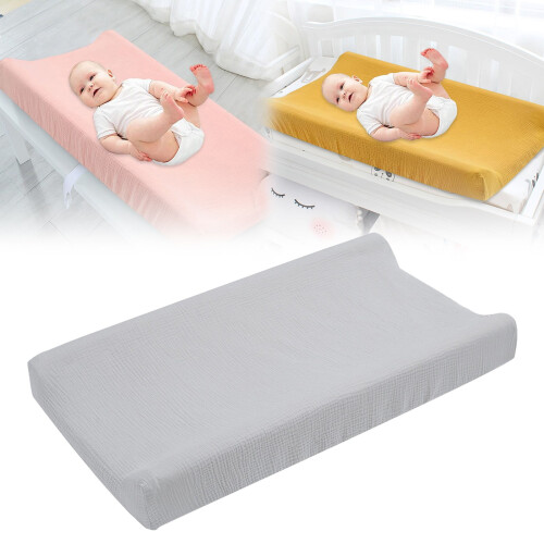 Muslin Cotton Changing Pad Cover Soft Breathable with