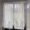White Sheer Kitchen Lace Curtain 5.12 x 7.87 in 1