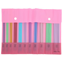 Knitting Needle Set Aluminum Double Pointed 55PCS 2.5-6.0mm