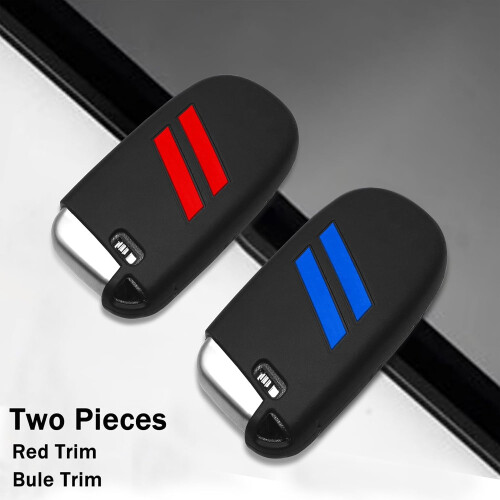 Silicone Key Fob Cover for Dodge 5-Button Keyless Entry 2PCS 1