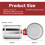 8" Motorized Duct Damper,Adjustable Volume Damper, Backdraft Damper Airflow Control for HVAC Ventilation System,AC 24V 6