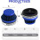 Motorcycle Air Intake Filter 55mm Universal 2PCS Blue 2