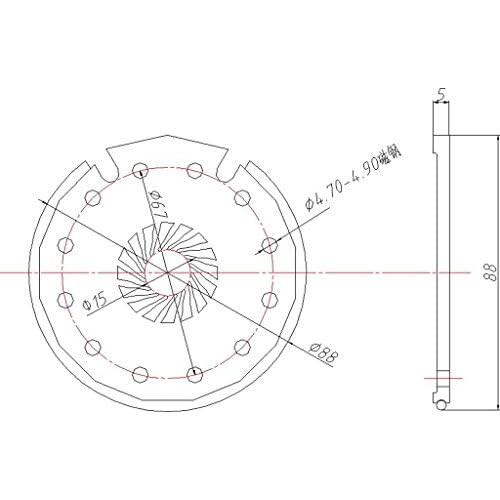E Bike PAS Pedal Assistant Sensor System with 12 Magnets 2
