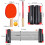 Ping Pong Paddle Set Portable with Retractable Net and 3