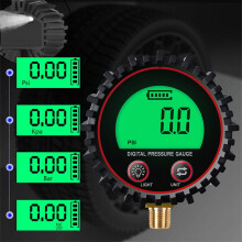 Digital Gas Pressure Gauge with 1/4'' NPT Bottom Connector