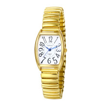 Women's Big Dial Watch Gold or Silver Tone Stretch Band