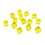 Pcs Square Corner Blank Dices Clear Board Game Colorful-Yellow 1