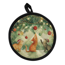 Gants de cuisine ronds et maniques à motif escargot (2 pièces)