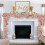 Pink Fall Pumpkin Maple Garland 5.58 Ft Boho Rustic 1