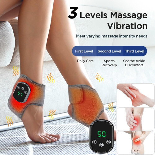 Fodmassageapparat med 3 vibrationstilstande og 5 varmeniveauer 1