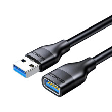 Cabo de extensão USB 3.0, macho para fêmea, 1,5 m