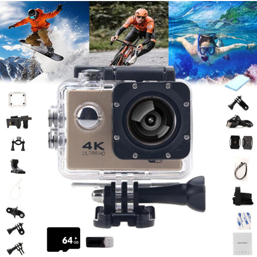 Roamix Vision+ 4K action camera waterproof with WiFi