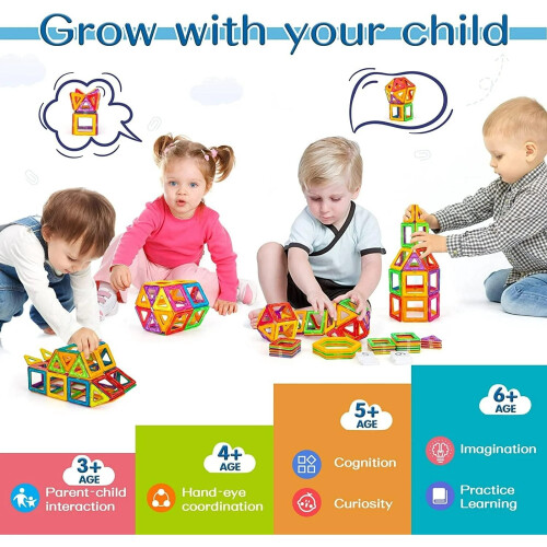 Magnetic Building Blocks STEM Toy 100 pcs 1