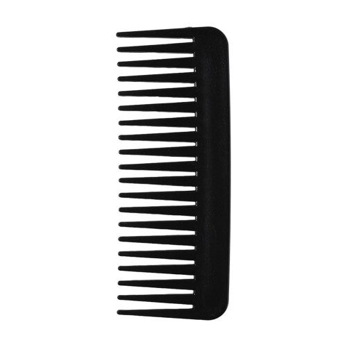 Pente de dentes largos para cabelos cacheados, ondulados, molhados e secos (6 polegadas)