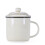 Porcelain Coffee Mug Flat Bottom 12 oz 1