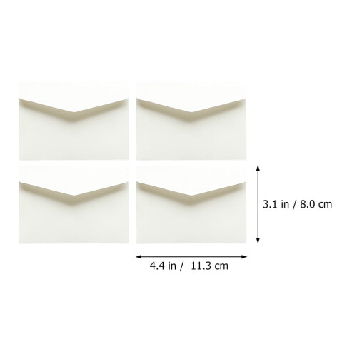 White Paper Envelopes Thickened Multi-Purpose 100 pcs