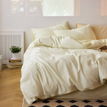 Bed Sheets Set Light Yellow Twin