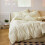 Bed Sheets Set Light Yellow Twin Size with Pillowcases 1