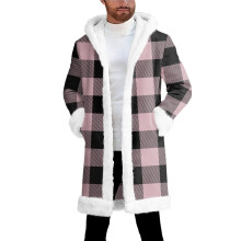 Cairdigan Muinchille Fada le Cochall Plaid do Fhir, Bándearg L